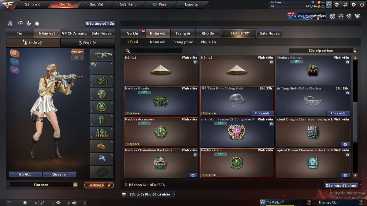 shop acc cf uy tin gia re